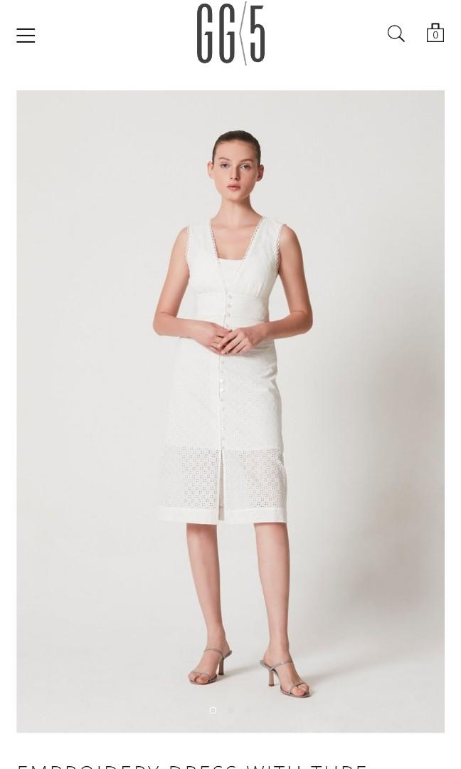 GG5 EMBROIDERY DRESS WITH TUBE Brand New Size S Women s Fashion