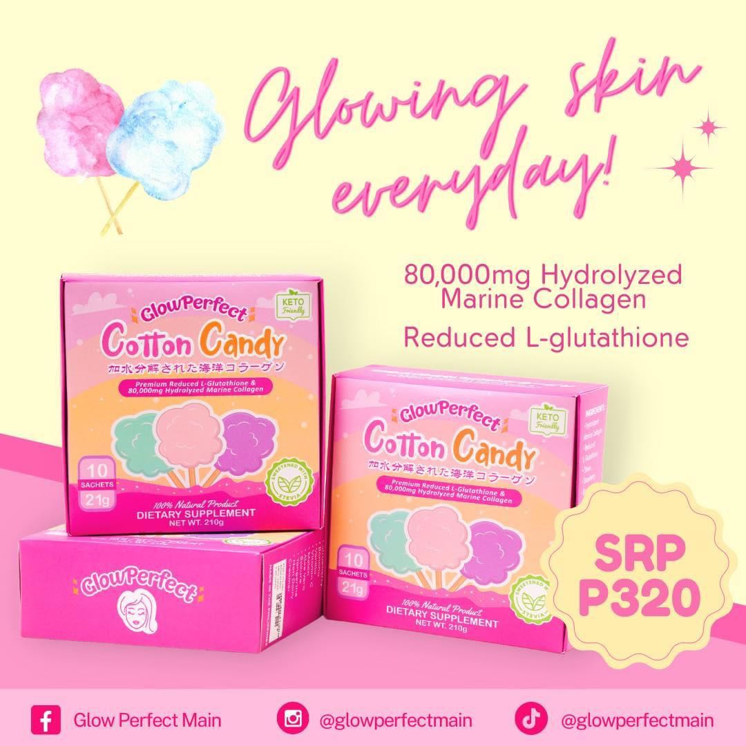 Glow Perfect Cotton Candy, Health & Nutrition, Health Supplements