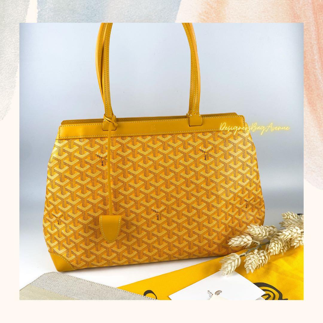 Maison Goyard Tote Bag Sac Bellechasse Biaude PM Yellow, Luxury, Bags &  Wallets on Carousell