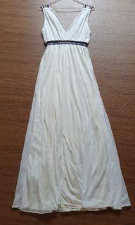 Greek style white dress /zara