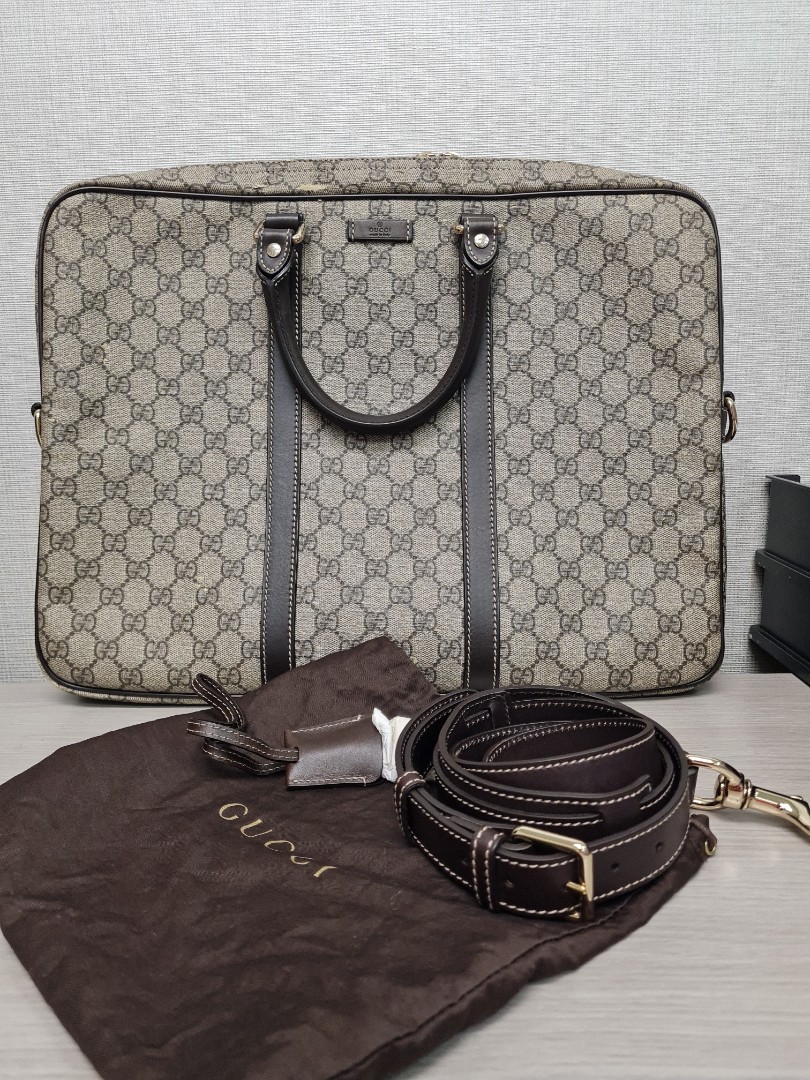 Gucci Men's GG Embossed Eden Briefcase 473888 K5RLN 9769 - Handbags -  Jomashop