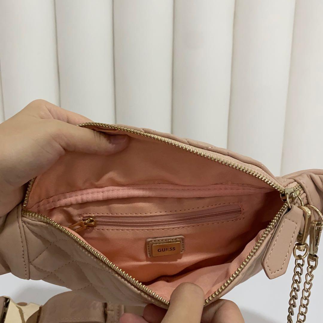 Guess Belt Bag Pink, Women's Fashion, Bags & Wallets, Crossbody Bags on Carousell