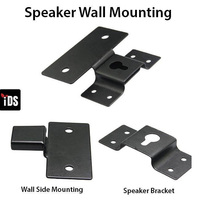 10 Pieces DIY Audio Sound Box Speaker Wall Mount Iron Hook Hanger Plate 