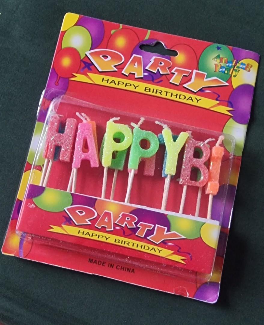 HAPPY BIRTHDAY CANDLES, Hobbies & Toys, Stationery & Craft, Occasions