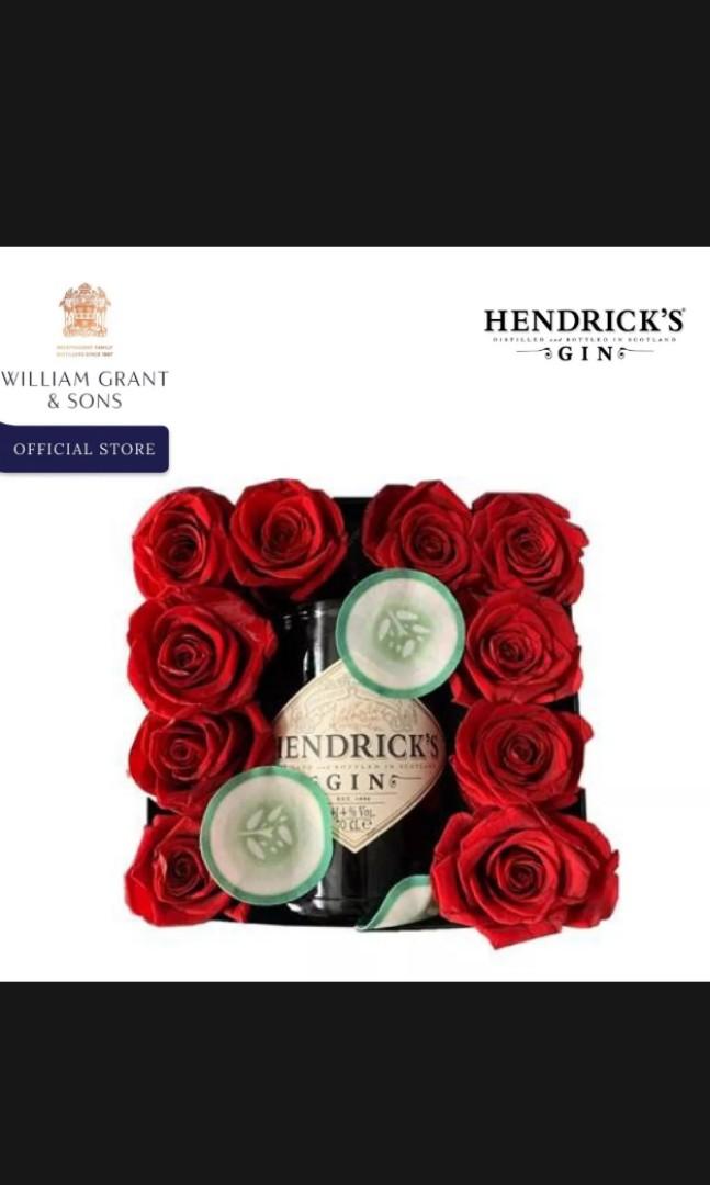 Hendrick Gin Bloom Box, Food & Drinks, Alcoholic Beverages on Carousell