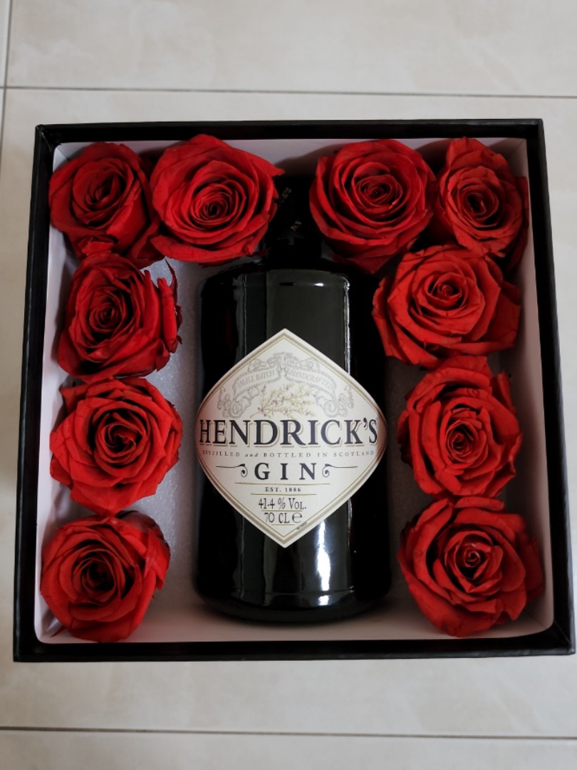 Hendrick's Gin Bloom Box, Food & Drinks, Alcoholic Beverages on Carousell