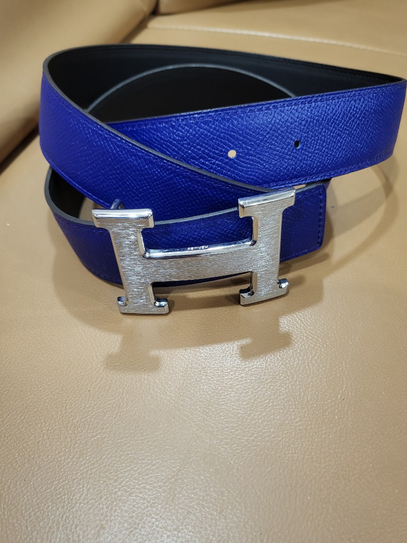 hermes belt blue