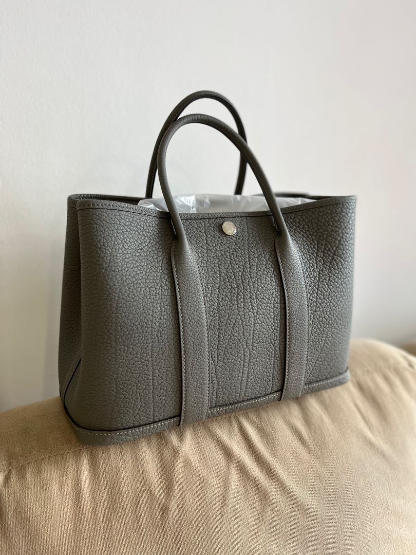 HERMÈS-Hermes Garden Party 30 Bag 0L Gris Meyer