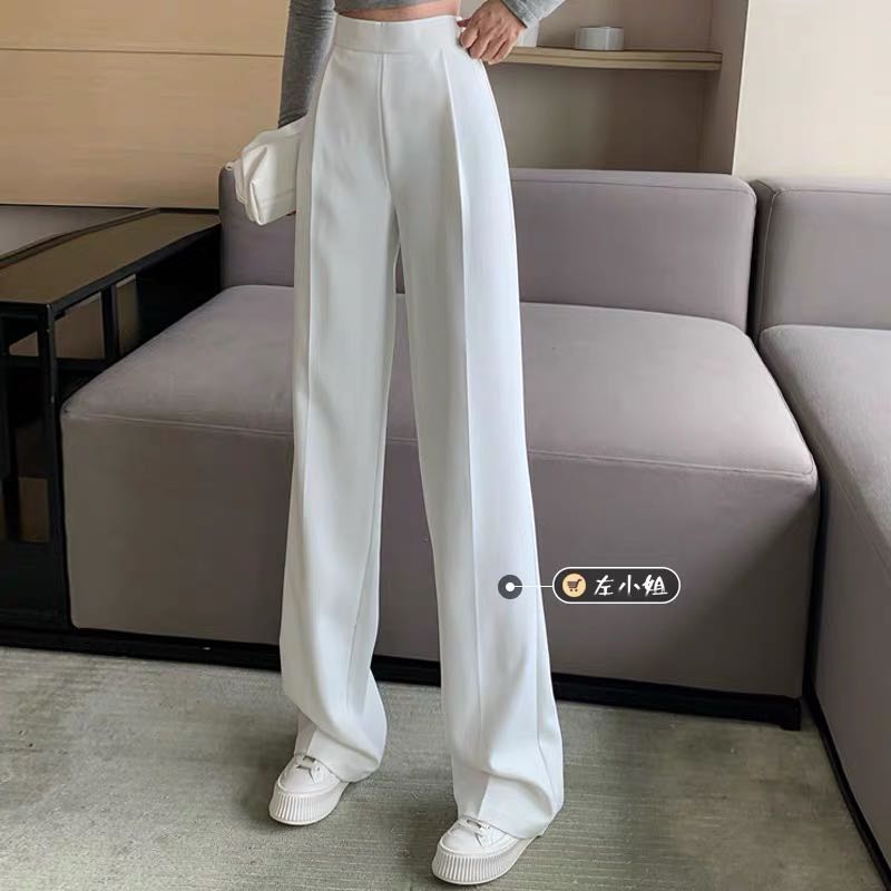High waist white pants, Women's Fashion, Bottoms, Other Bottoms on Carousell