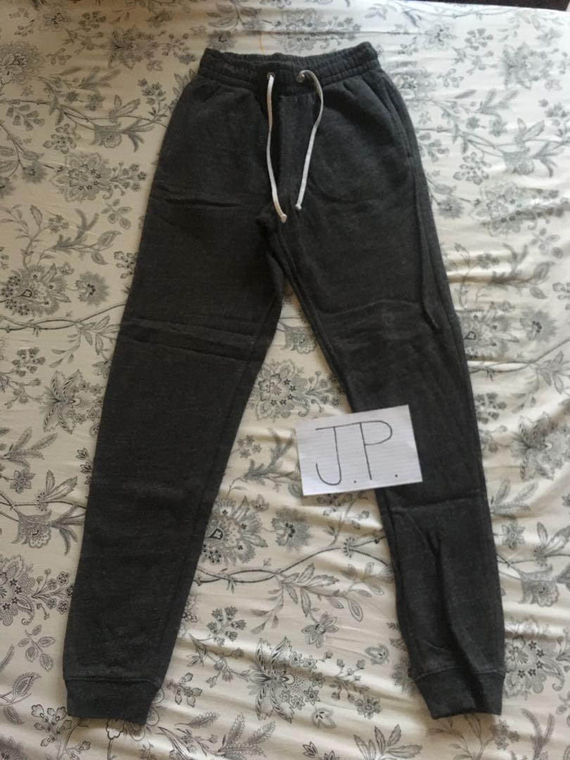 H M Basic Joggers Dark Grey Men s Fashion Bottoms Joggers on