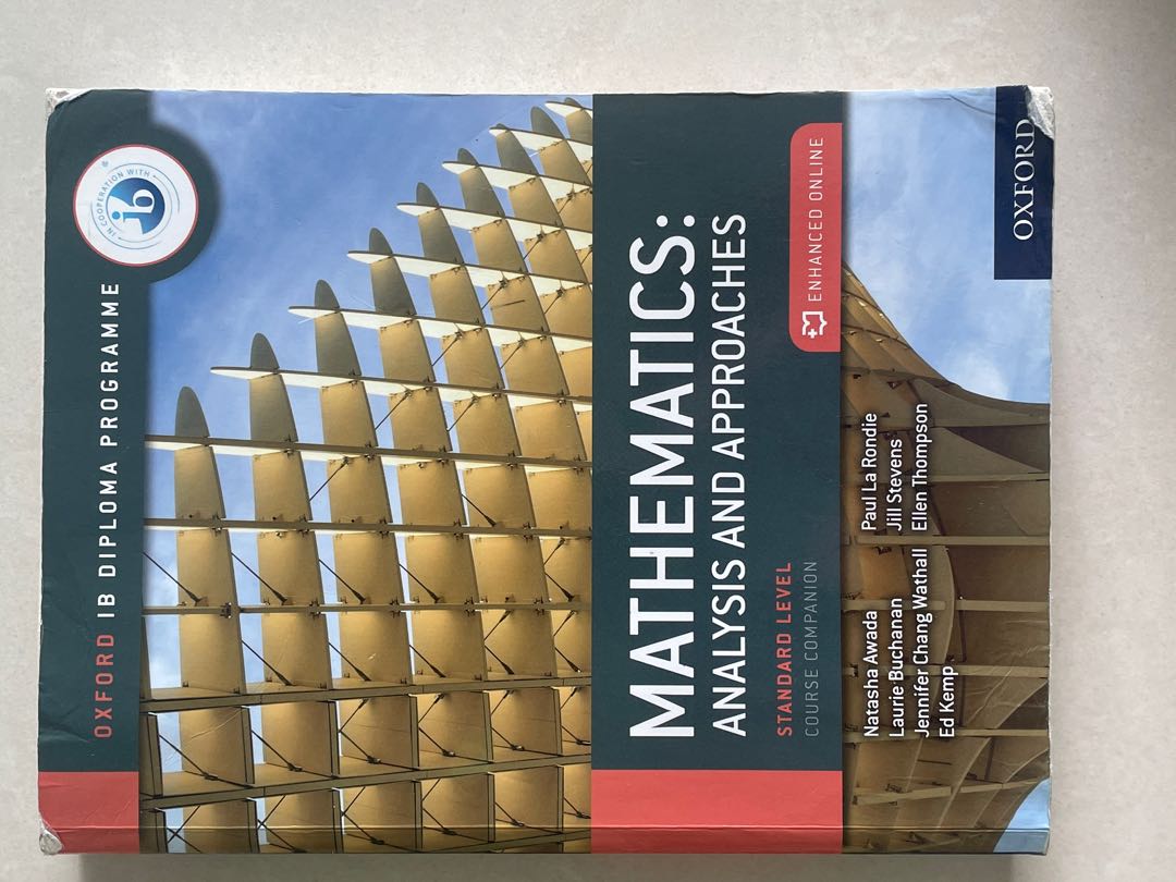 IB Math Analysis and Approaches - (Oxford), 興趣及遊戲, 書本 & 文具, 教科書 - Carousell