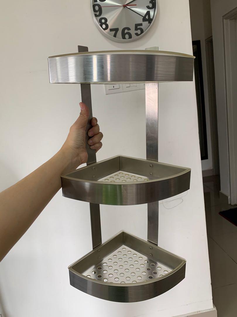 IKEA Brogrund Corner Wall Hanging Shelf Announcements on Carousell