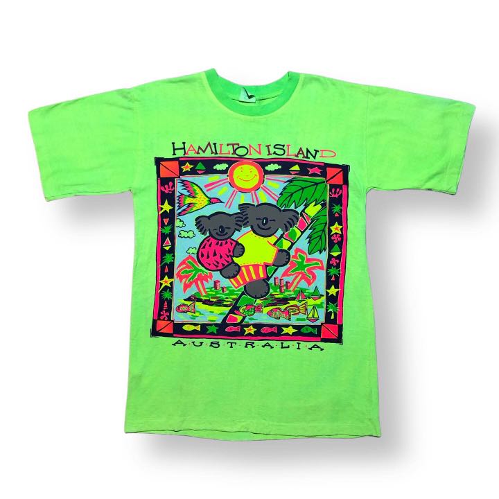 Kaos Vintage Art, Fesyen Pria, Pakaian 