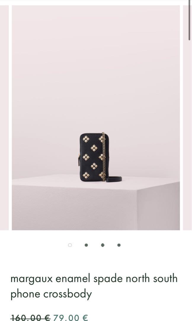 Margaux enamel spade 2025 north south phone crossbody