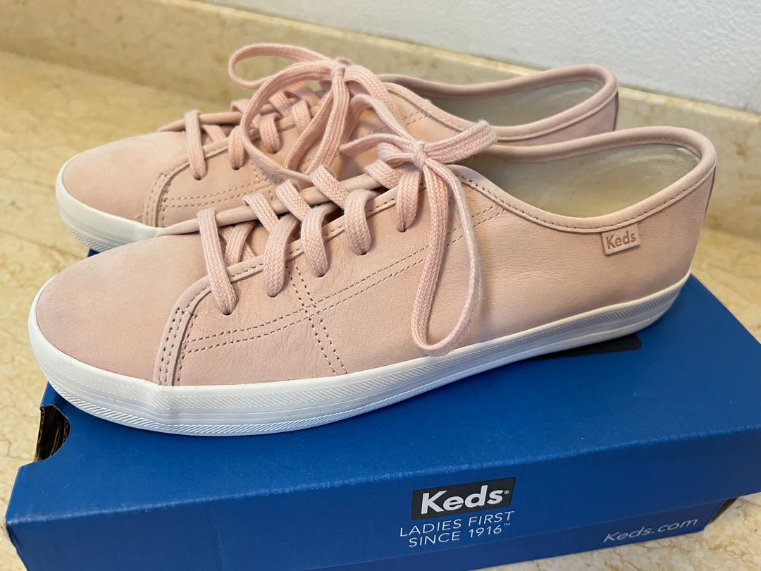 Keds Ace Suede Leather in Pink, 女裝 
