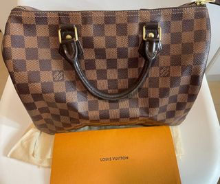 Louis Vuitton Damier Ebene Triana Handbag Preowned EUC 