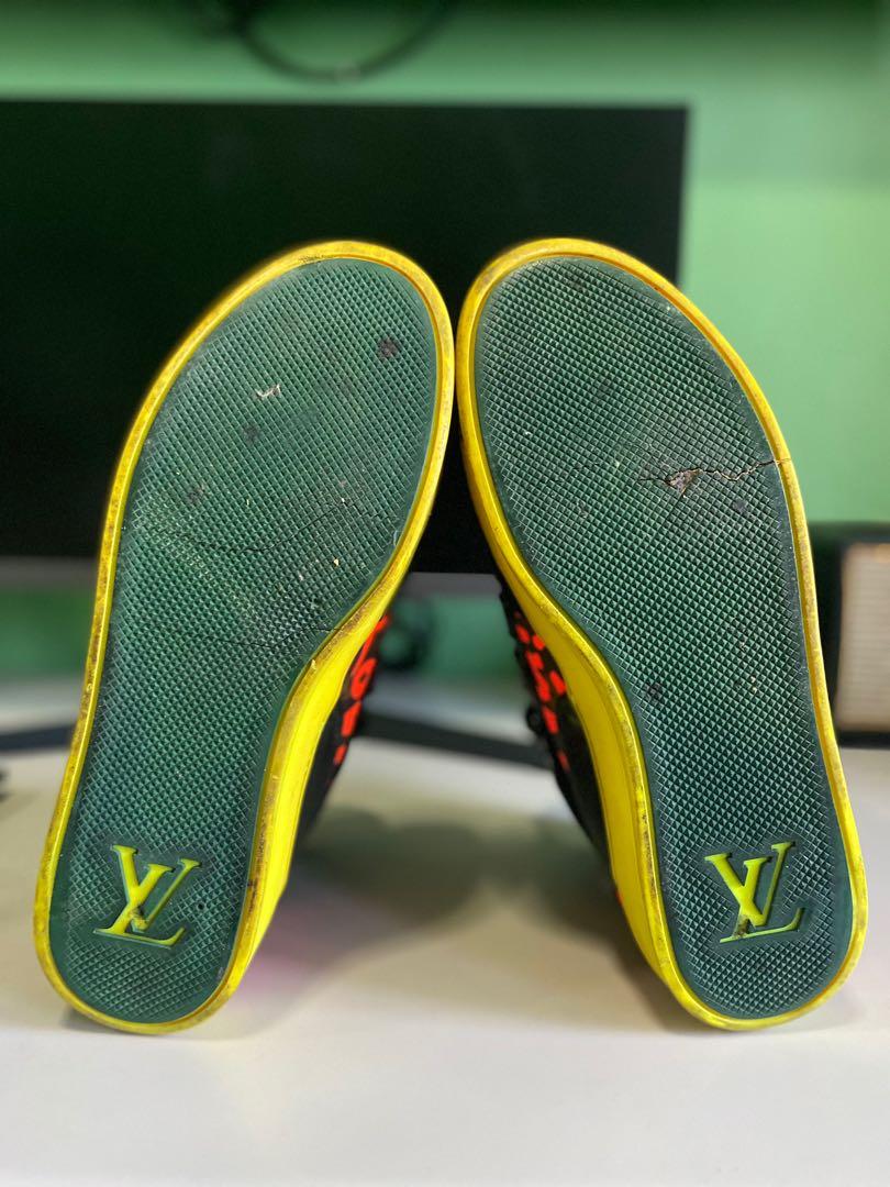 LV Louis Vuitton Neon Sneakers by Stephen Sprouse size 10, Men's Fashion,  Footwear, Sneakers on Carousell