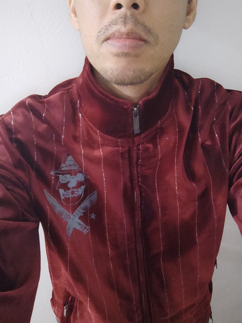 Marc Ecko NY designer velvet jacket sukajan L size Men s Fashion