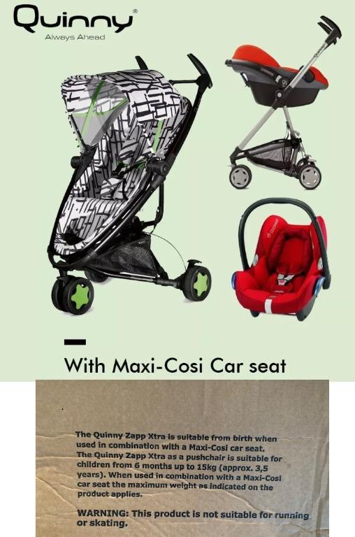 Maxi Cosi Citi Infant Seat Quinny Zapp Xtra Stroller