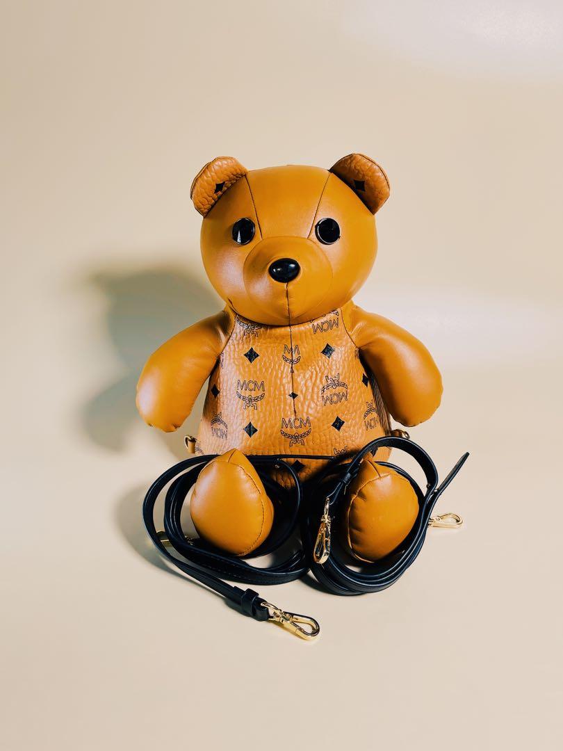 Mcm teddy bear discount bag