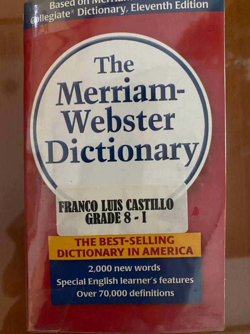 Merriam ster Dictionary, Hobbies & Toys, Books & Magazines