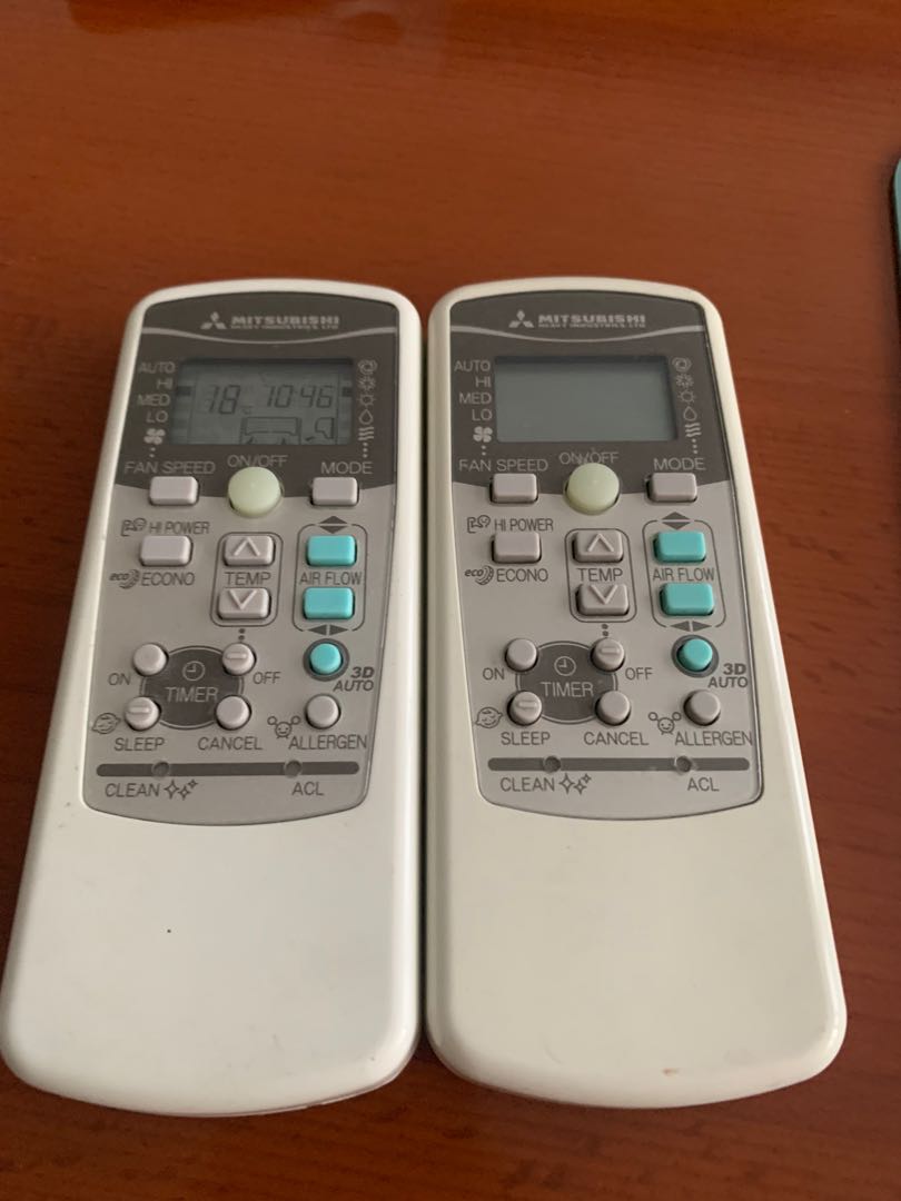 Mitsubishi heavy industries remote 2 piece., TV & Home Appliances, Air Conditioners & Heating on
