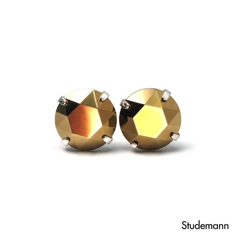 Mens ear studs gold outlet