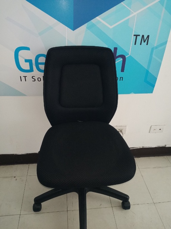 Office Chair without Armrest, Furniture & Home Living, Office Furniture