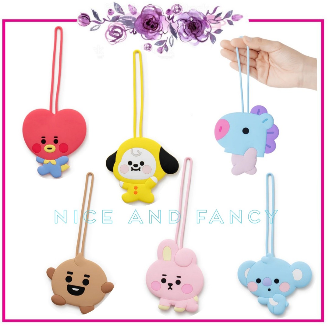 Official Bt21 Silicone Name Tag, Hobbies & Toys, Travel, Travel