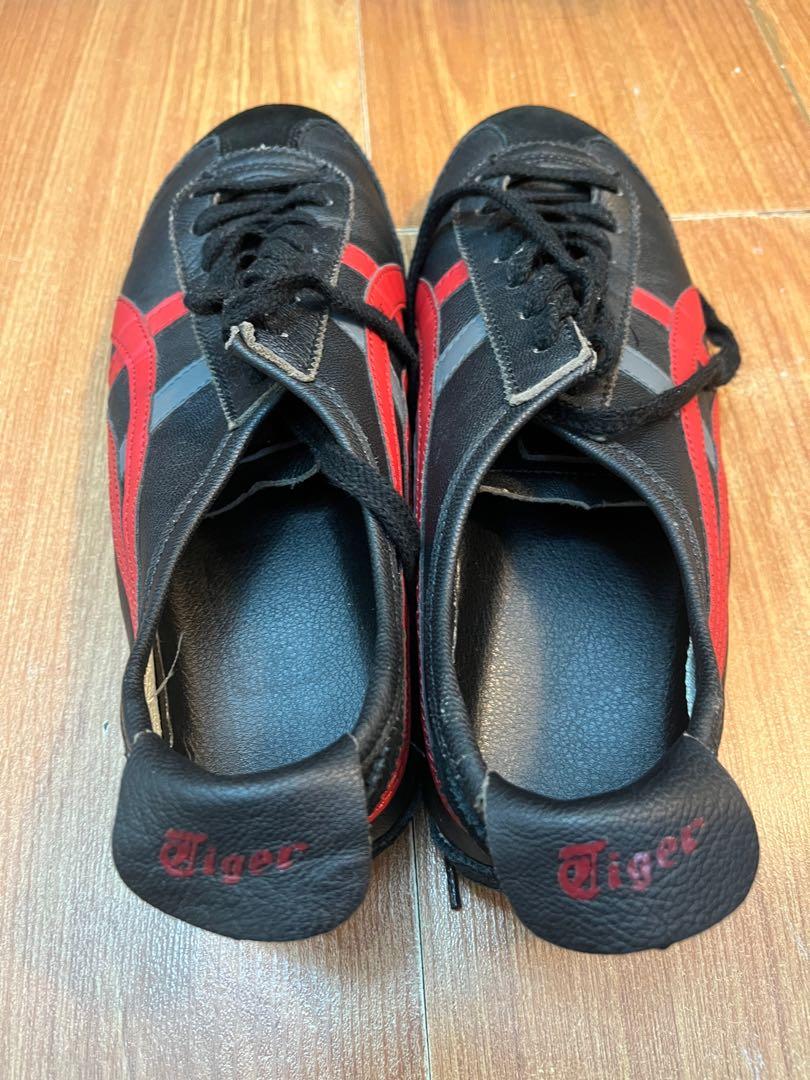 Onitsuka tiger mexico 66 black best sale burnt red