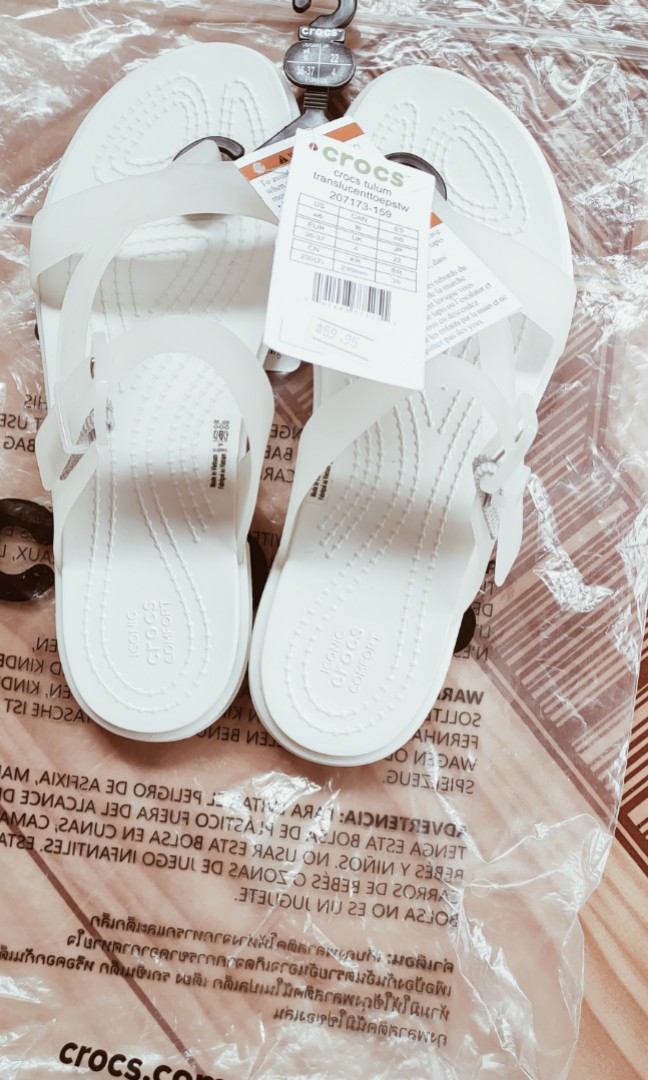crocs tulum translucent toe post