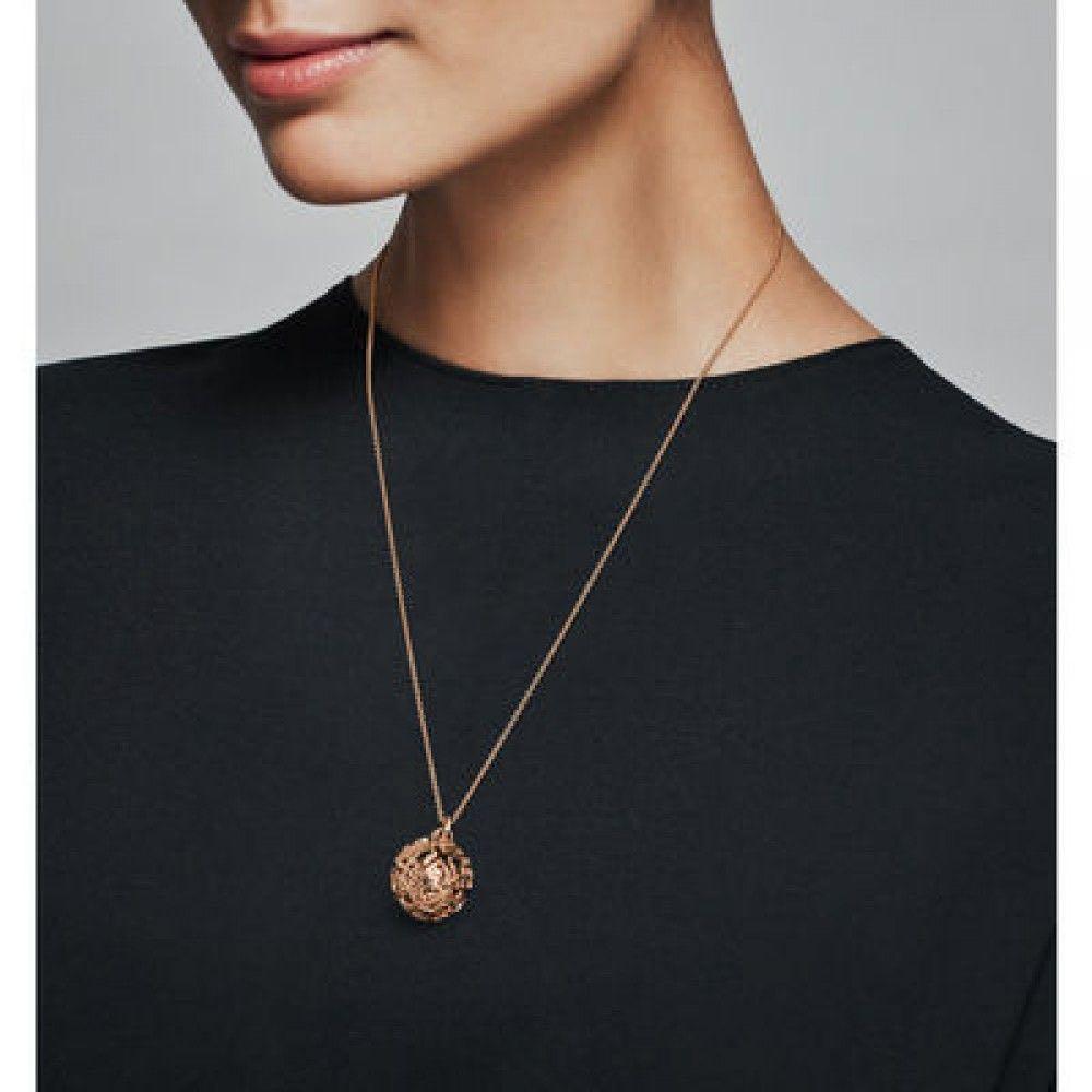 Pandora authentic Sales Harmonious Heart Rose Gold Chime Necklace