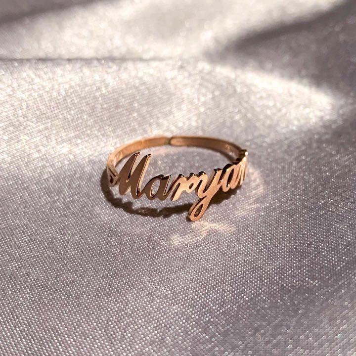 Personalised necklace custom ring fashion couple friends family gf