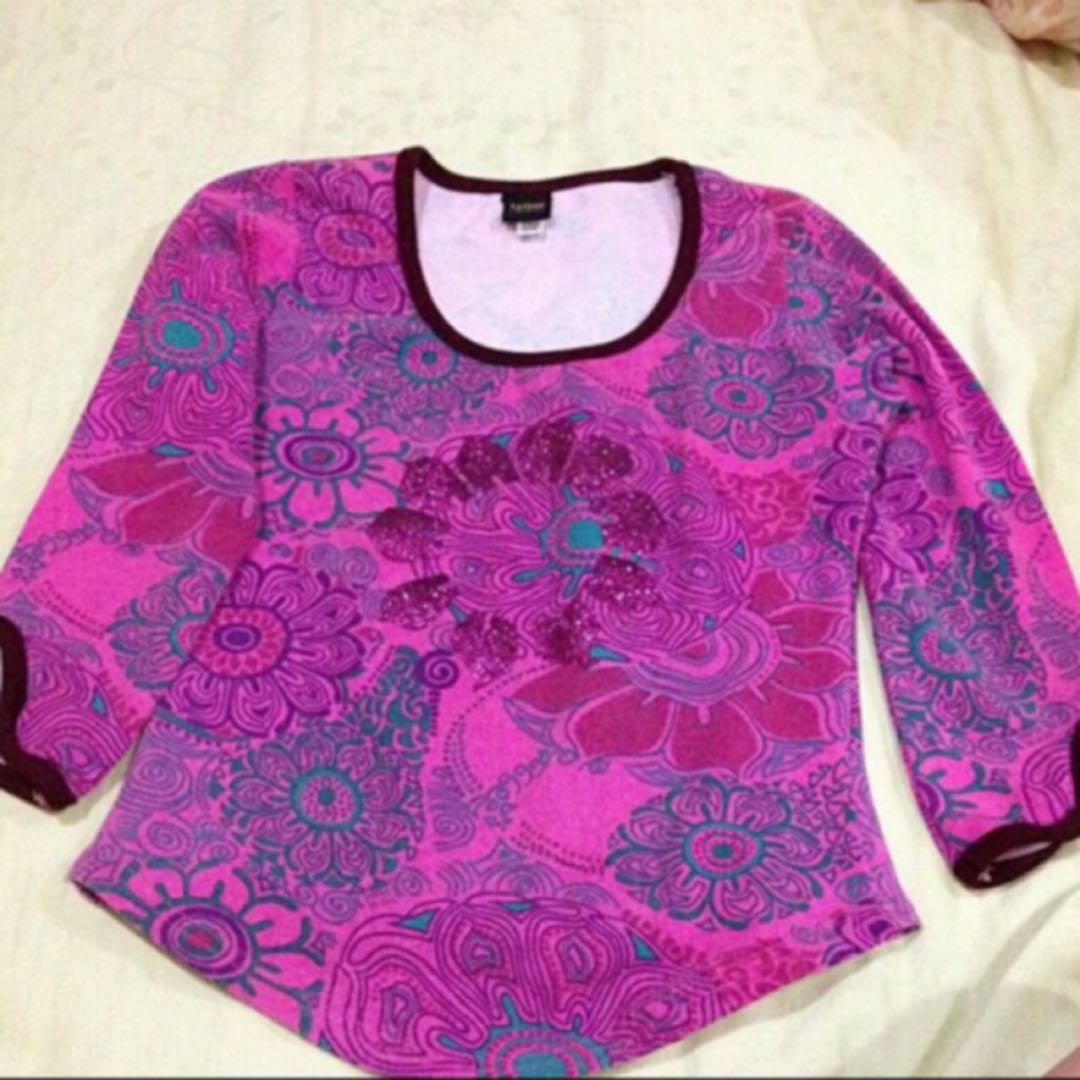 Glitter Knitted Top - Pink