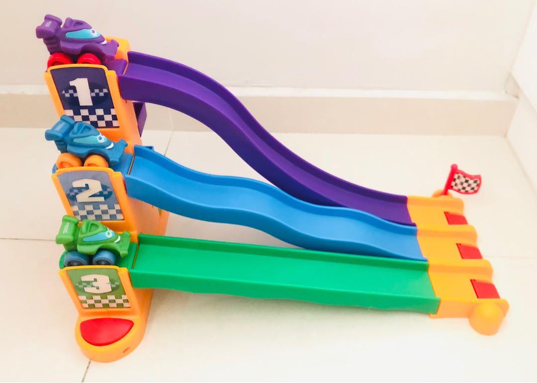 Playskool race outlet track with cars