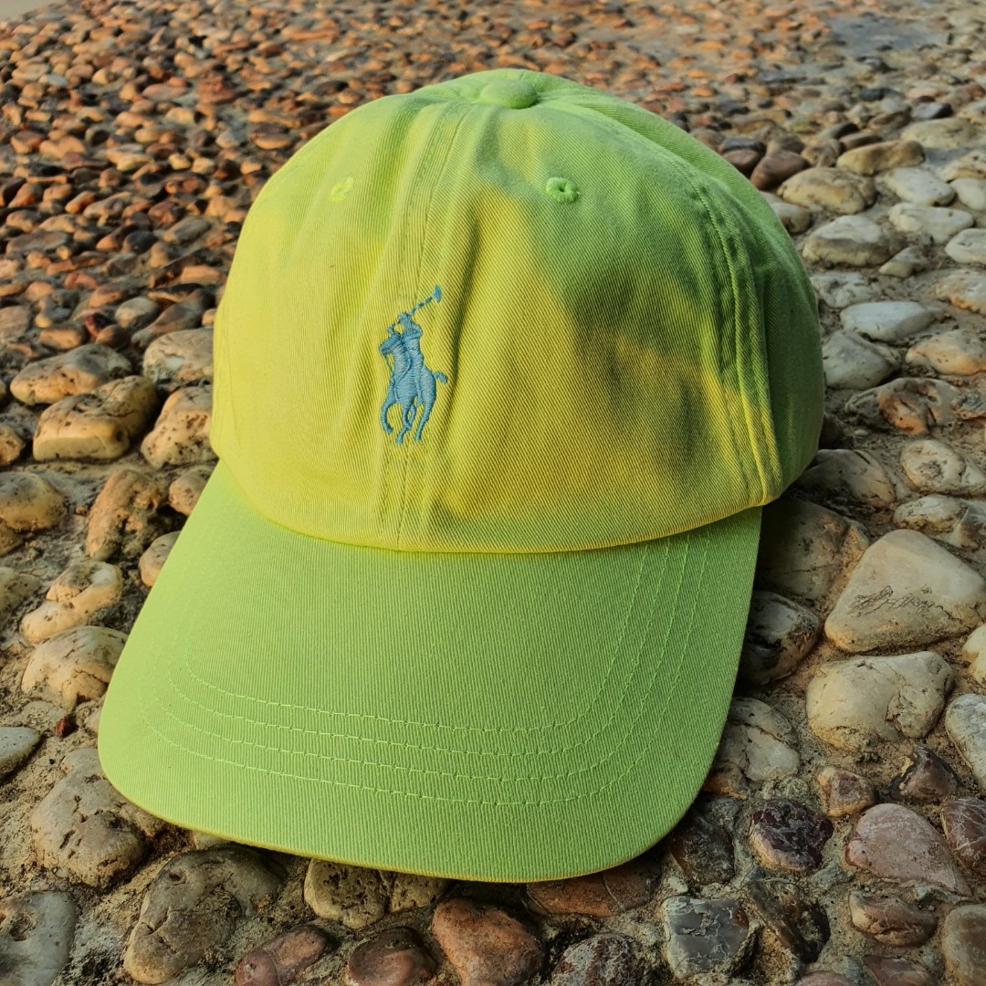 POLO CAP LITTLE PONY LIME, Fesyen Pria 