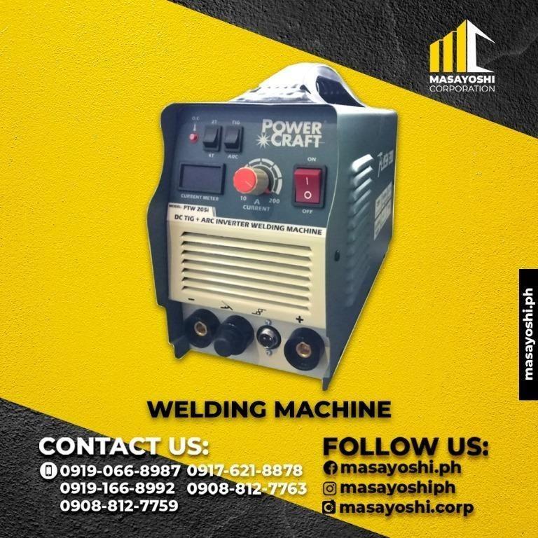 Powercraft DC TIG ARC Inverter Welding Machine PTW 205i Welding