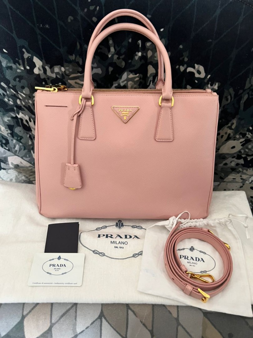 PRADA Baby Pink Tote, Luxury, Bags & Wallets on Carousell