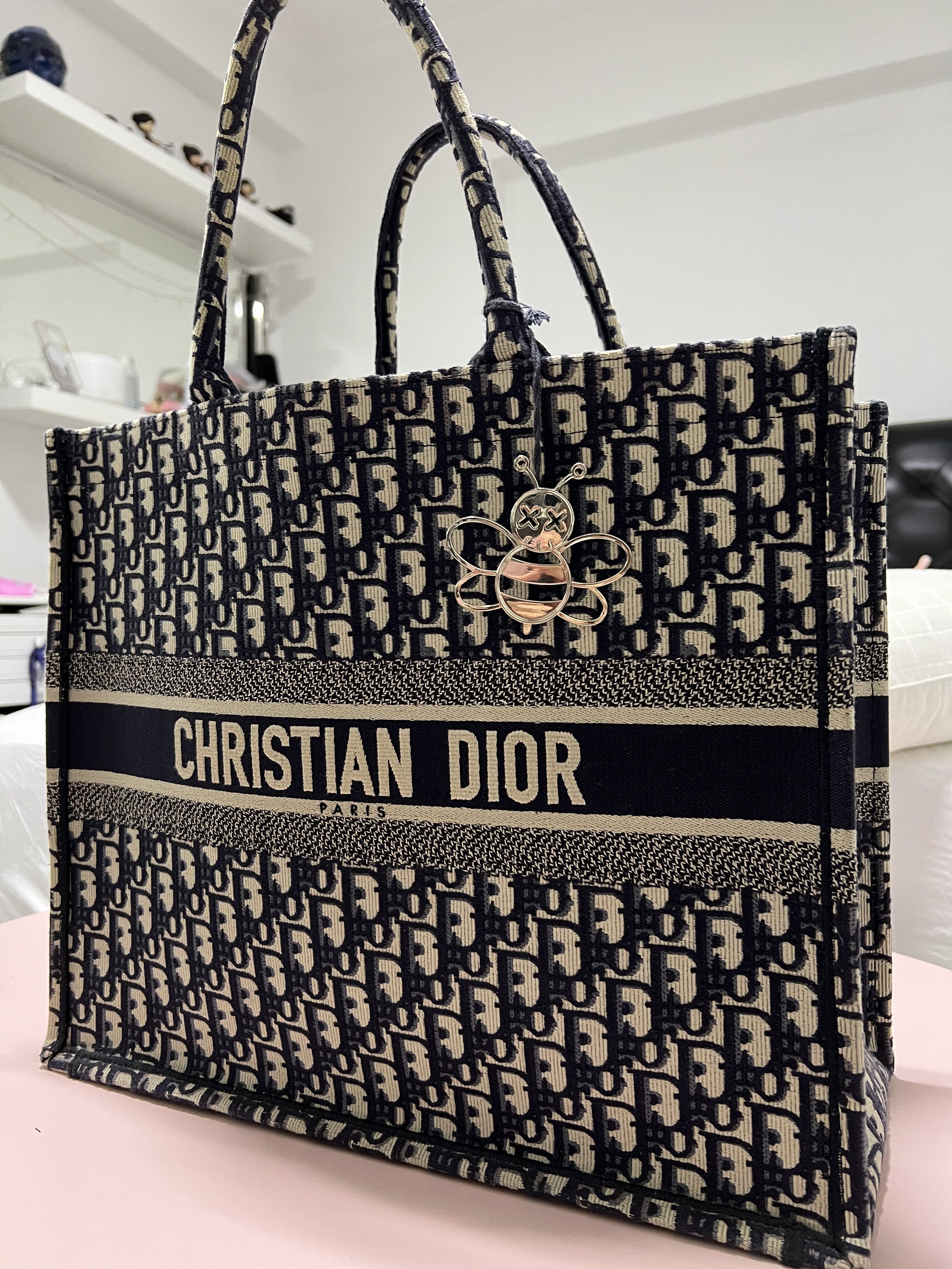 Dior book tote pre owned sales