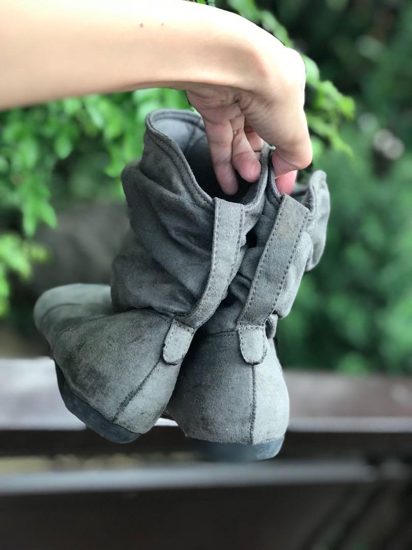 Payless gray sales boots