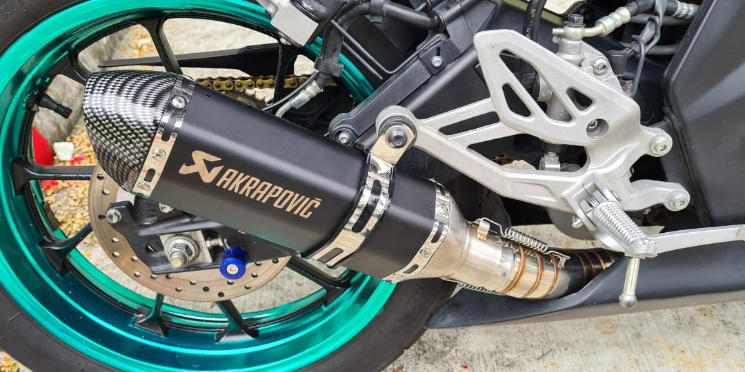 R15 v3 Akrapovic full exhaust system Motorcycles Motorcycle