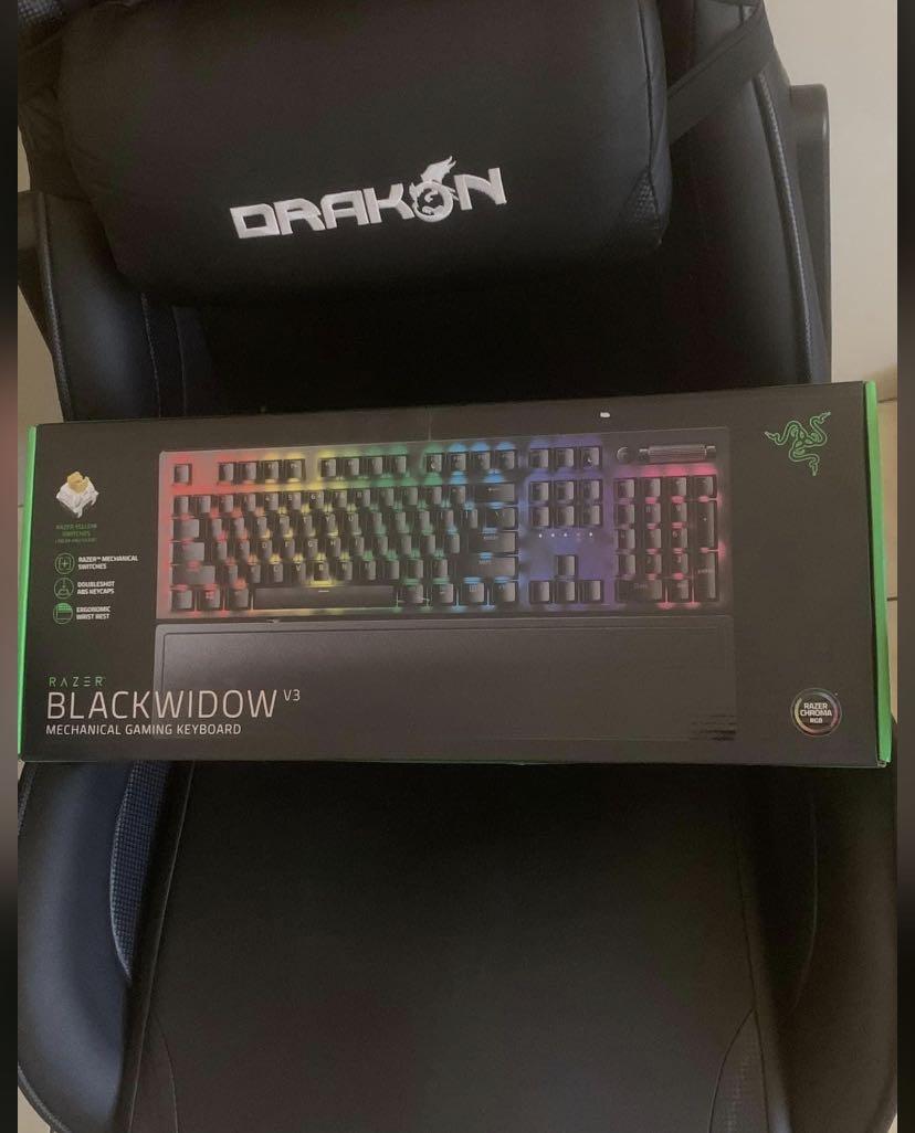 Razer BlackWidow V3 (Category: Computer Keyboard) located in Tarlac. Submitted by selinakylie (Listing ID 1165160868, Image 1). Description: This is almost new. Used twice only. Super steal! Rfs: upgrade .