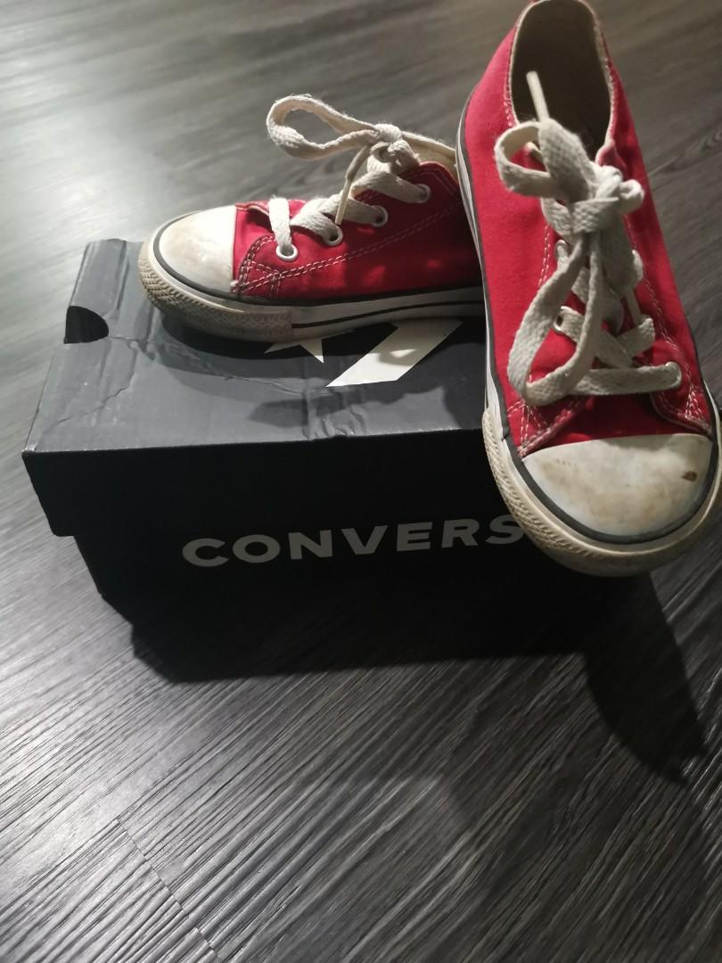Red converse sneaker for infant Men s Fashion Footwear Sneakers