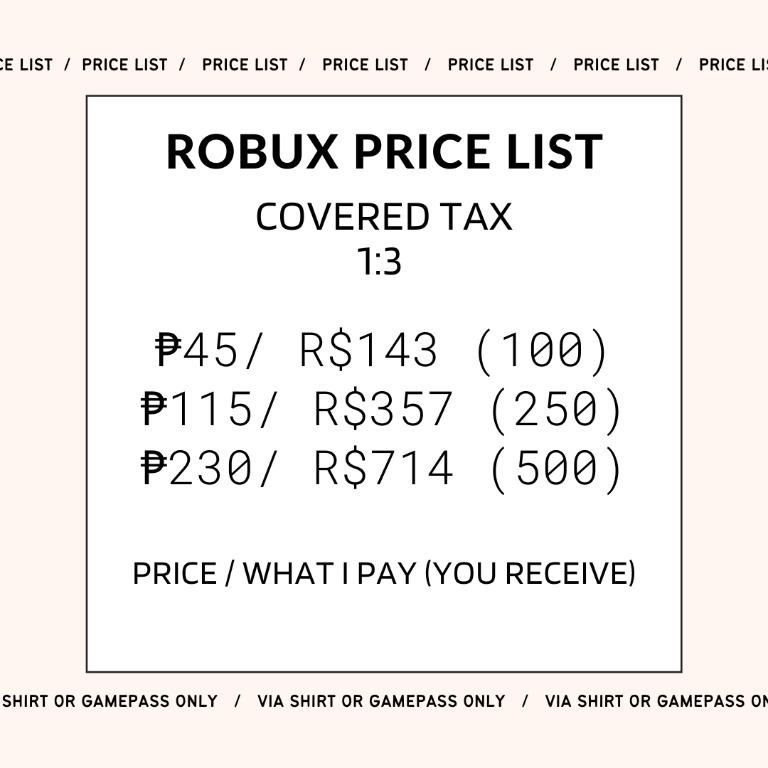 Gamepass tax - Roblox
