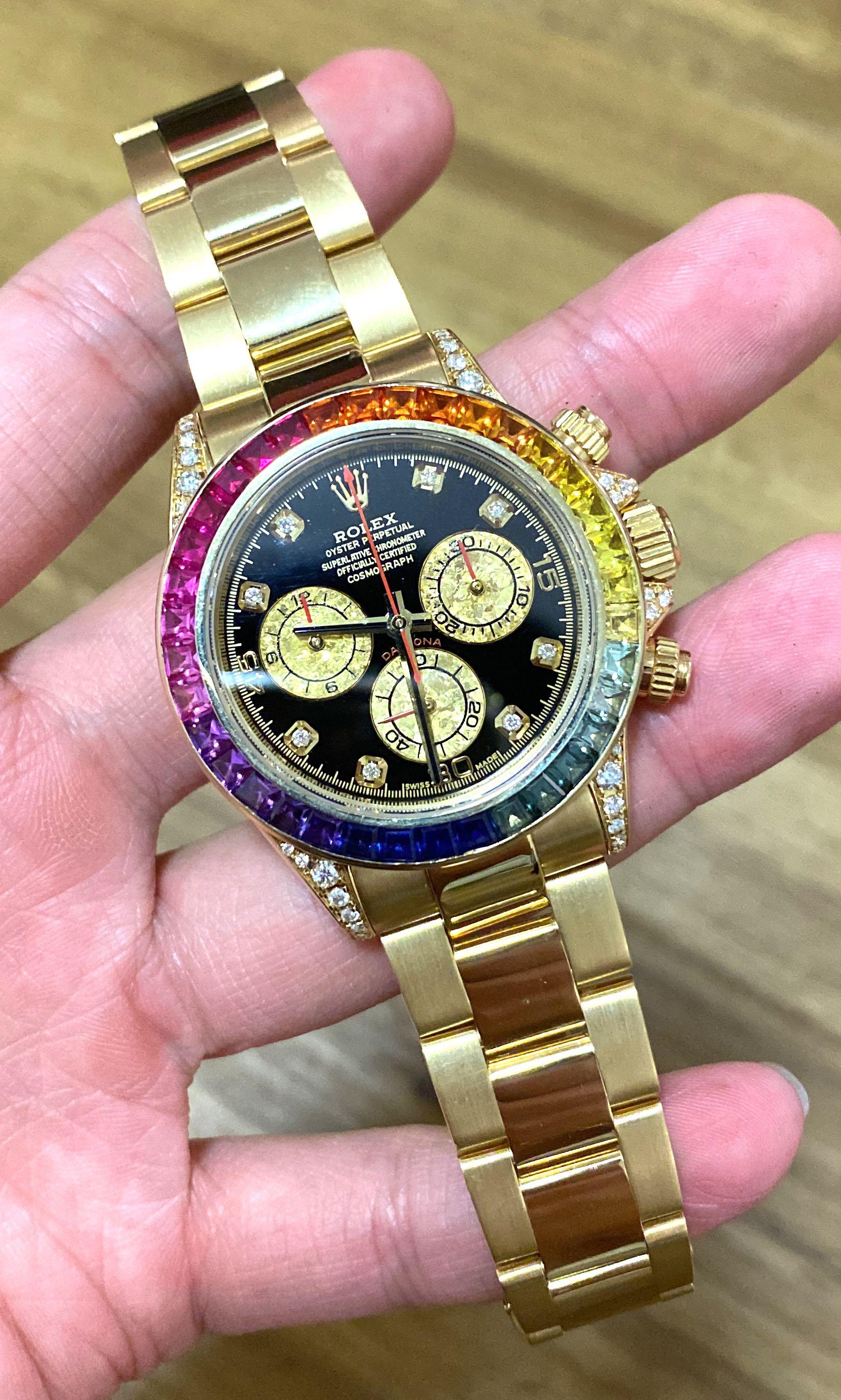 CHN ROLEX Rainbow rainbow circle Daytona – Onlykikaybox