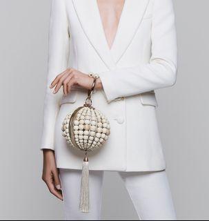 Rosantica Luxury Designer Billie bead embellished tassel bangle bag NWT