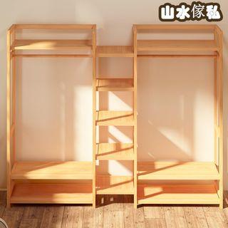 S87實木衣帽架 簡易衣櫃  衣架 掛衣架 晾衣架  Solid wood clothes rack simple wardrobe clothes rack hanging clothes rack drying clothes rack
