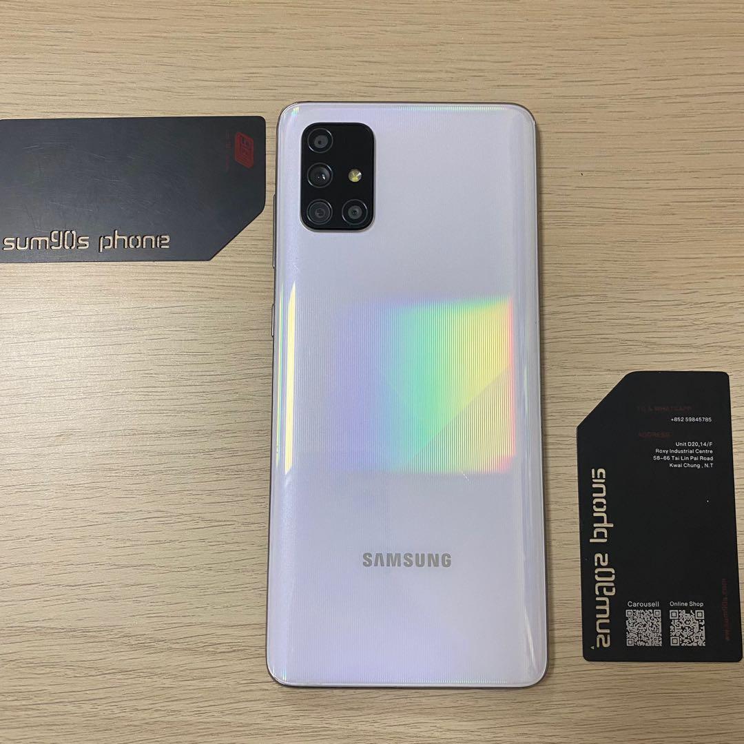 Samsung galaxy a71 white colour clearance