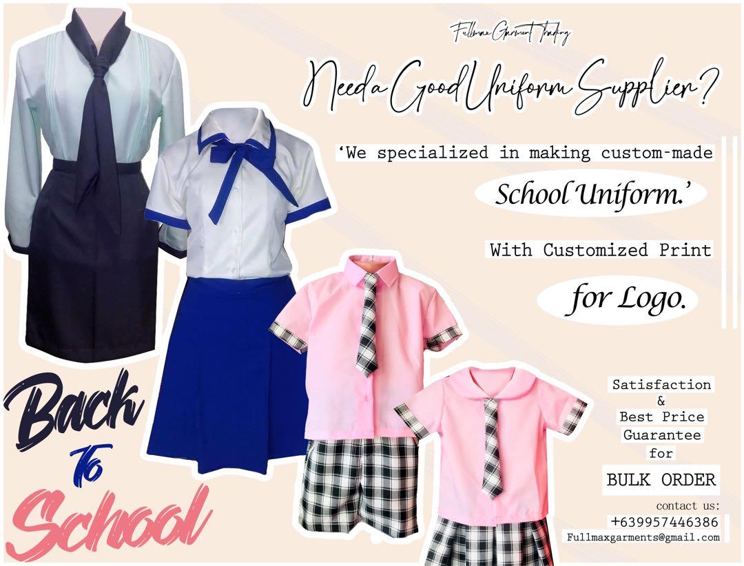 School Uniform made to order, Men's Fashion, Tops & Sets, Formal Shirts