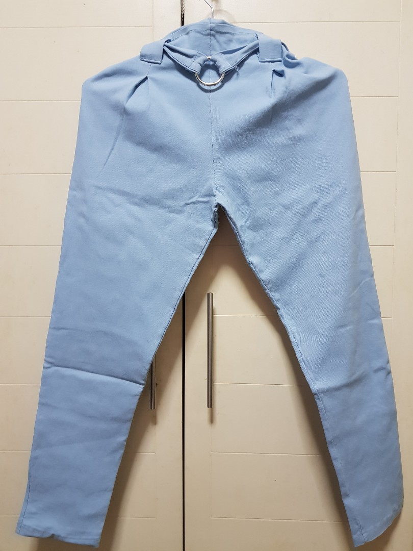 Sky Blue Pants, Women's Fashion, Bottoms, Jeans on Carousell